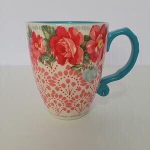 Pioneer Woman Vintage Floral Jumbo Coffee Latte Mug Cup 28 oz Stoneware